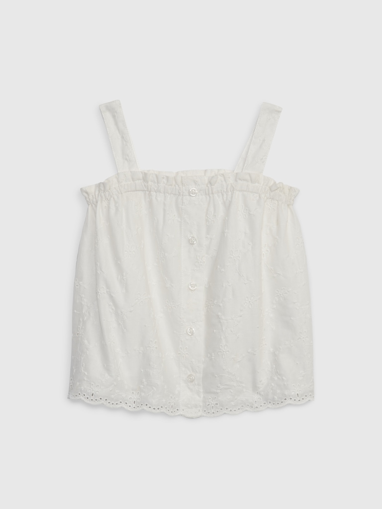 Toddler Eyelet Tank Top