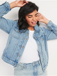old navy distressed denim jacket