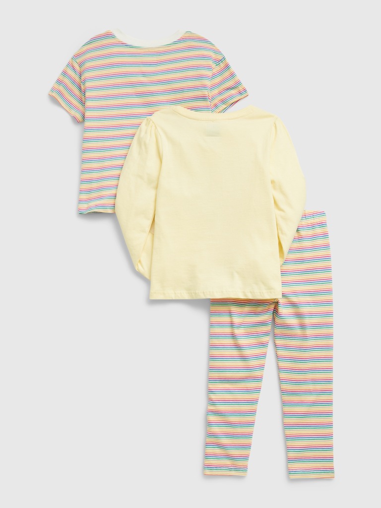 Toddler 100% Organic Cotton Mix & Match 3-Piece Outfit Set