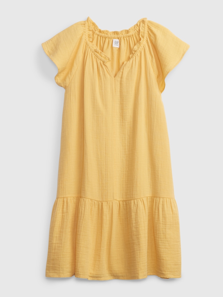 Kids' Ruffle-Neck Dress
