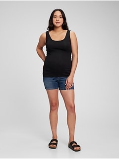 gap maternity denim shorts