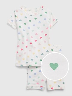 4T NWT Baby Gap Seahorse And Mermaid Short Sleeve And Short Pink Pajama Set 