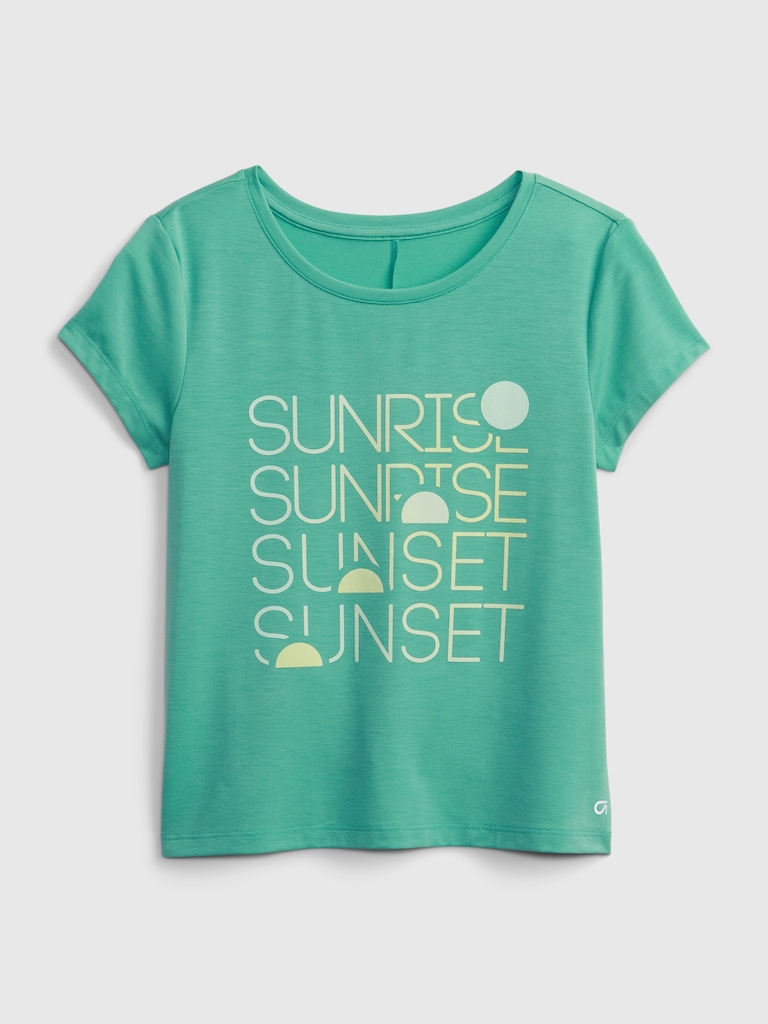 GapFit Kids Ruched-Back Top