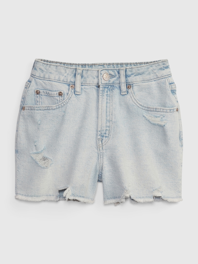 Kids High-Rise Girlfriend Shorts