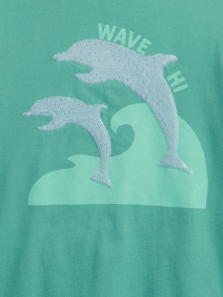 Kids 100% Organic Cotton Interactive Graphic T-Shirt