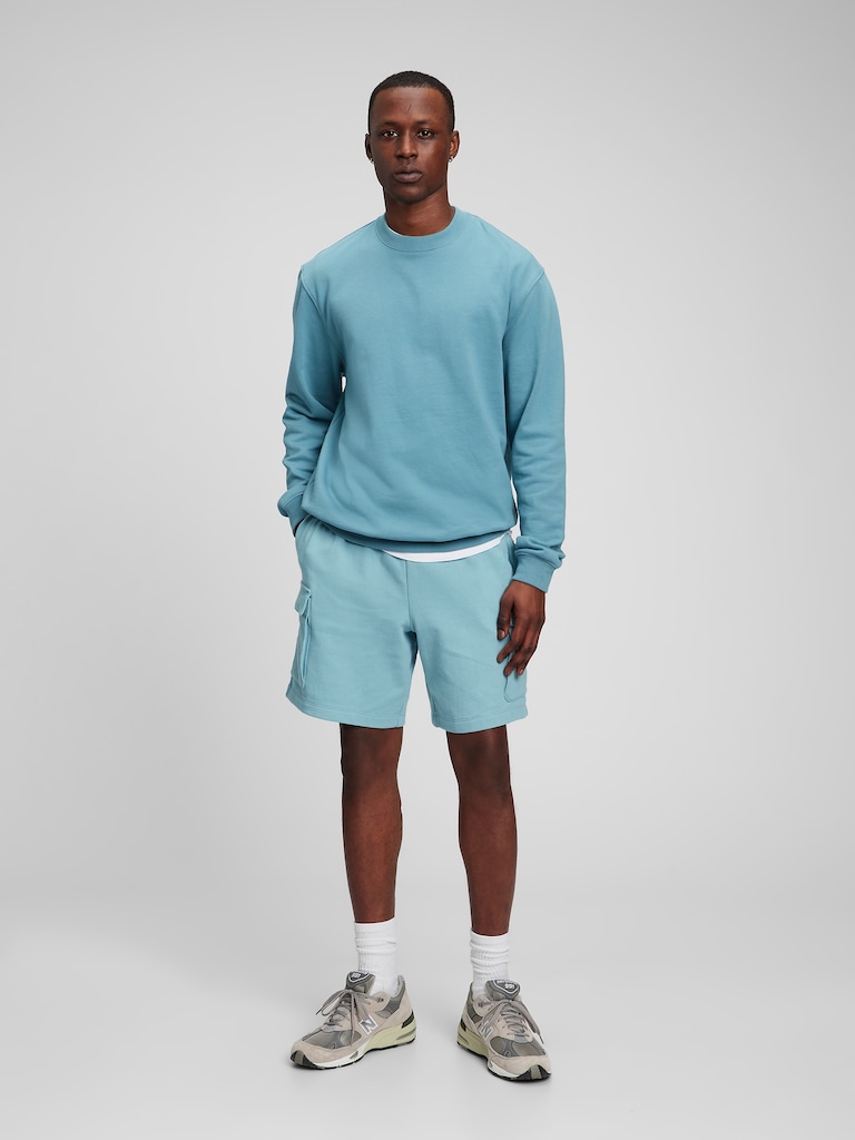 7" French Terry Cargo Sweat Shorts with E-Waist