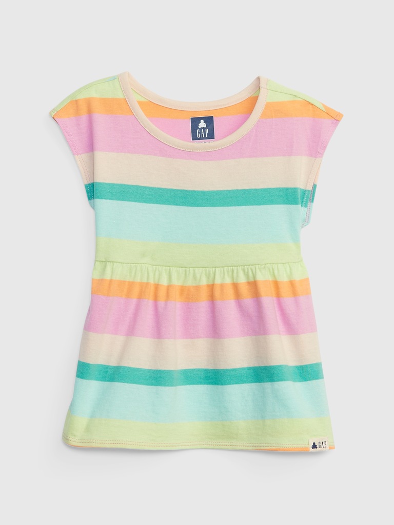 Toddler Organic Cotton Mix and Match Peplum Top