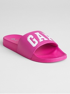Gap Factory Women's Gap Logo Slides (Sizzling Fuchsia Pink Neon)