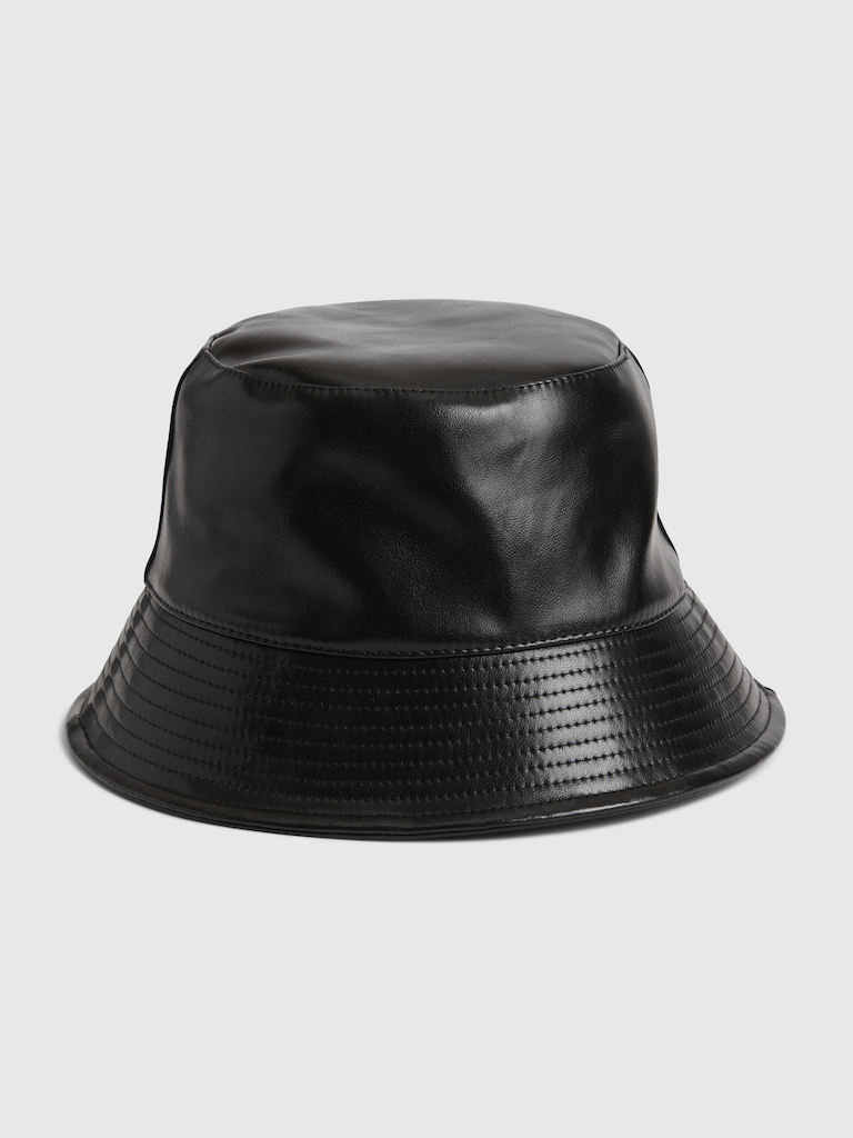 Vegan Leather Bucket Hat