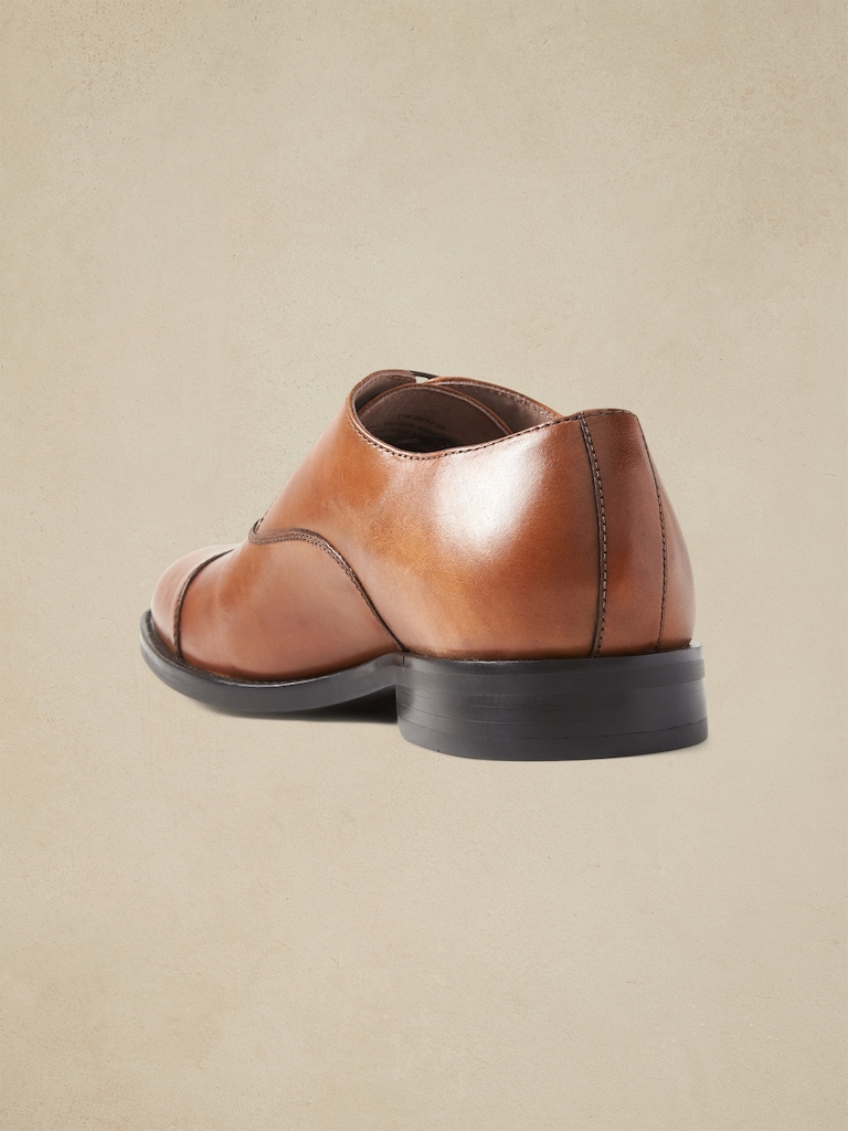 Kevin Italian Leather Cap-Toe Oxford