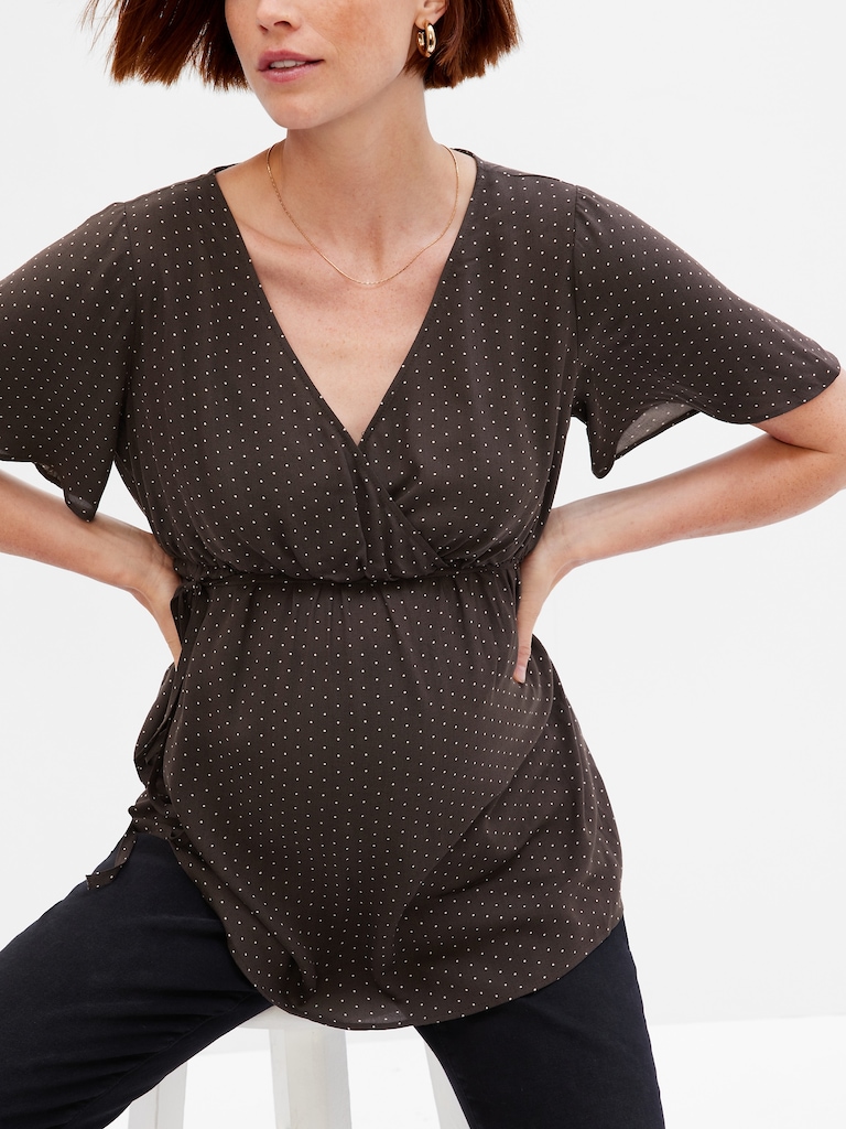 Maternity Tie-Waist Top
