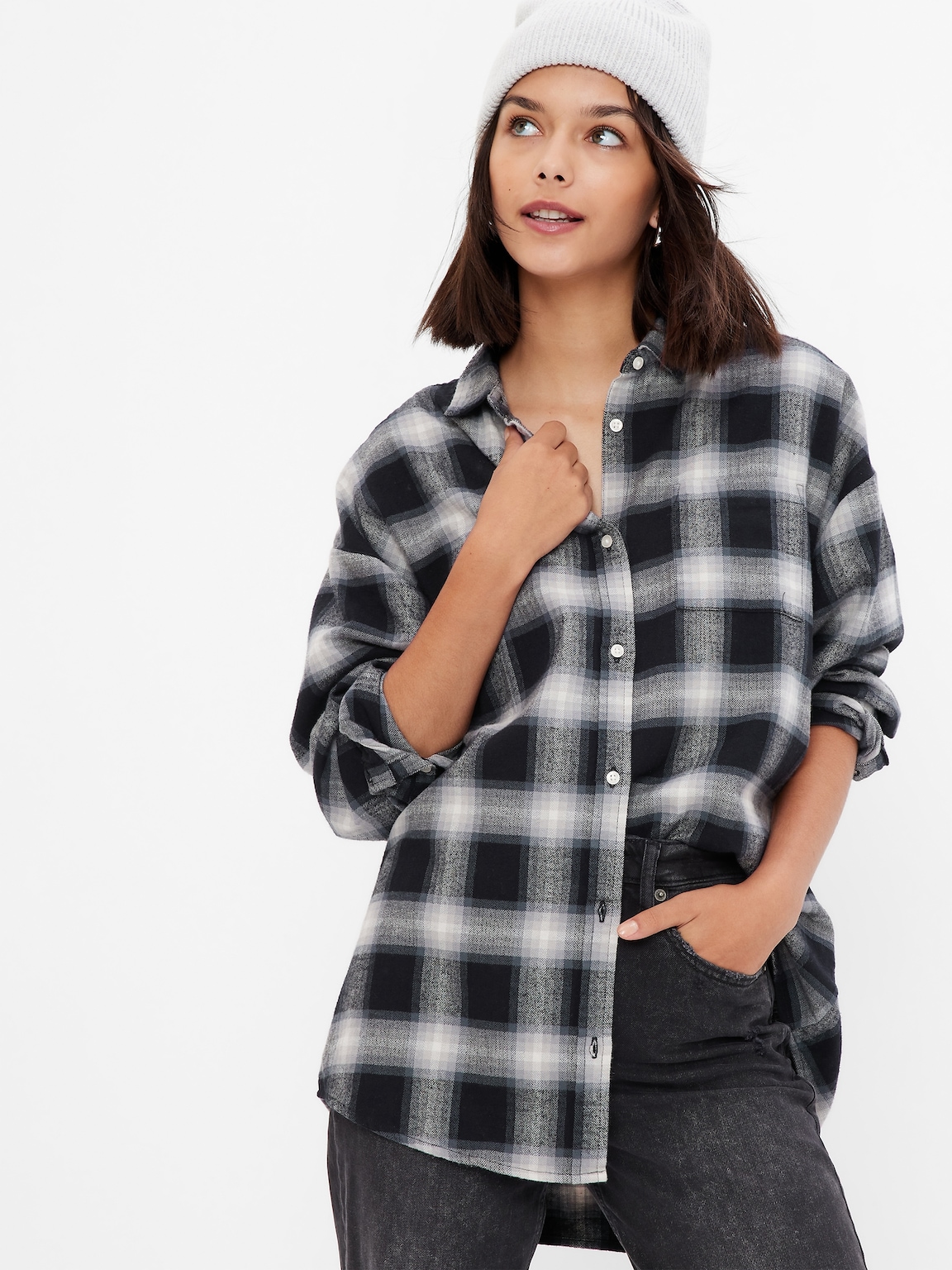 Teen Organic Cotton Flannel Shirt