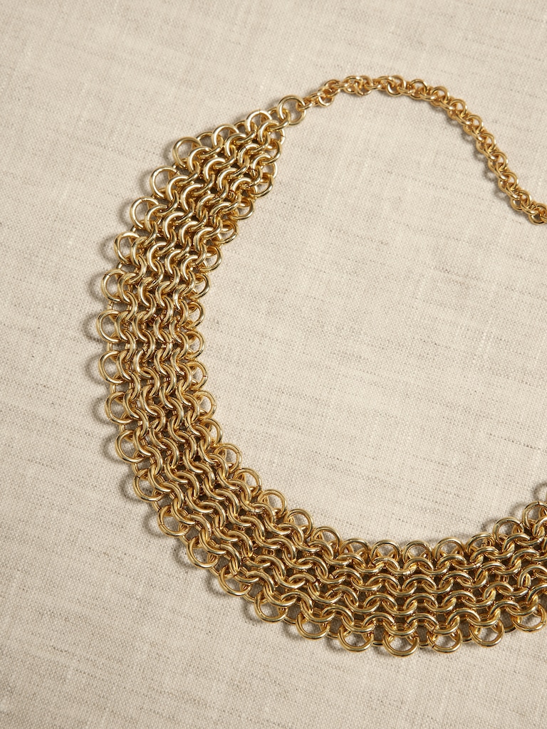 Collier en cotte de mailles | Aureus + Argent