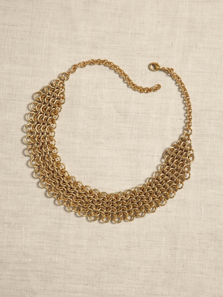 Collier en cotte de mailles | Aureus + Argent