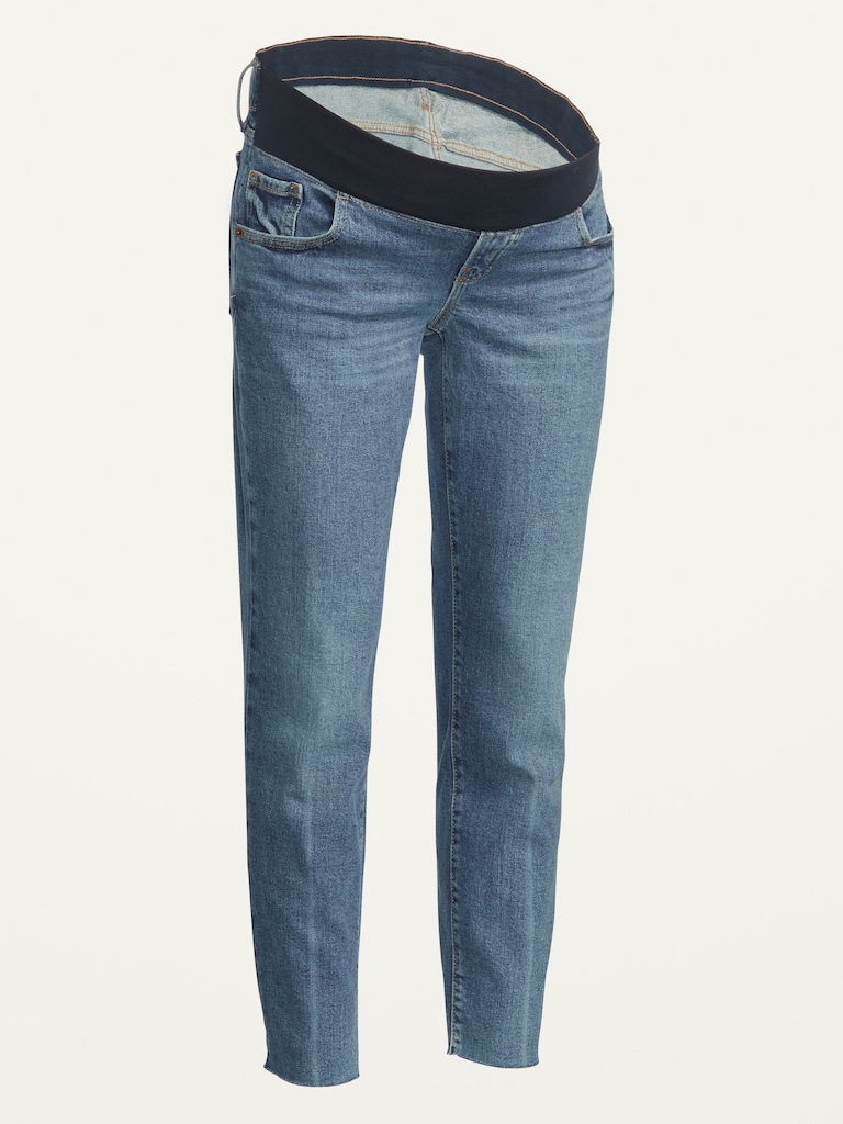 Maternity Front Low Panel O.G. Straight Cut-Off Ankle Jeans