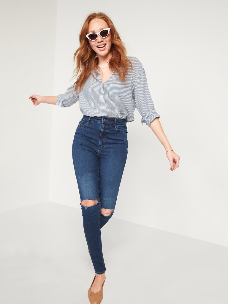 FitsYou Extra High-Waisted Rockstar Super-Skinny Jeans