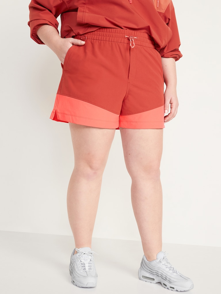 High-Waisted StretchTech Water-Repellent Shorts -- 4.5-inch inseam