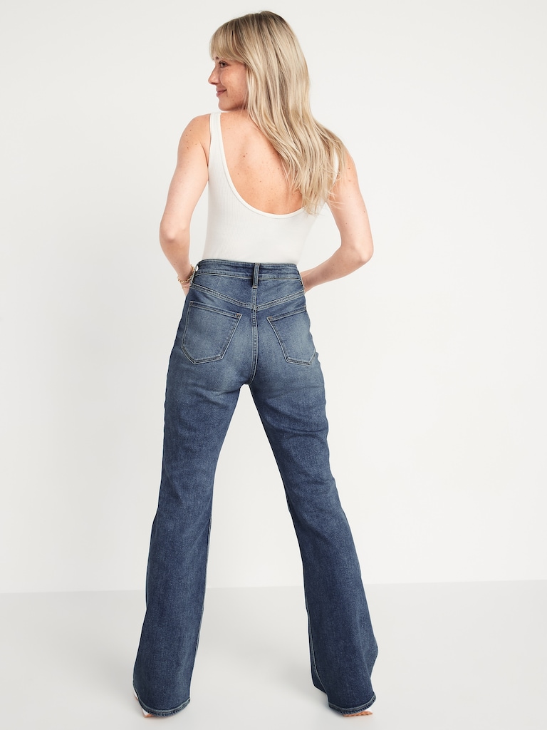 Higher High-Waisted Flare Jeans
