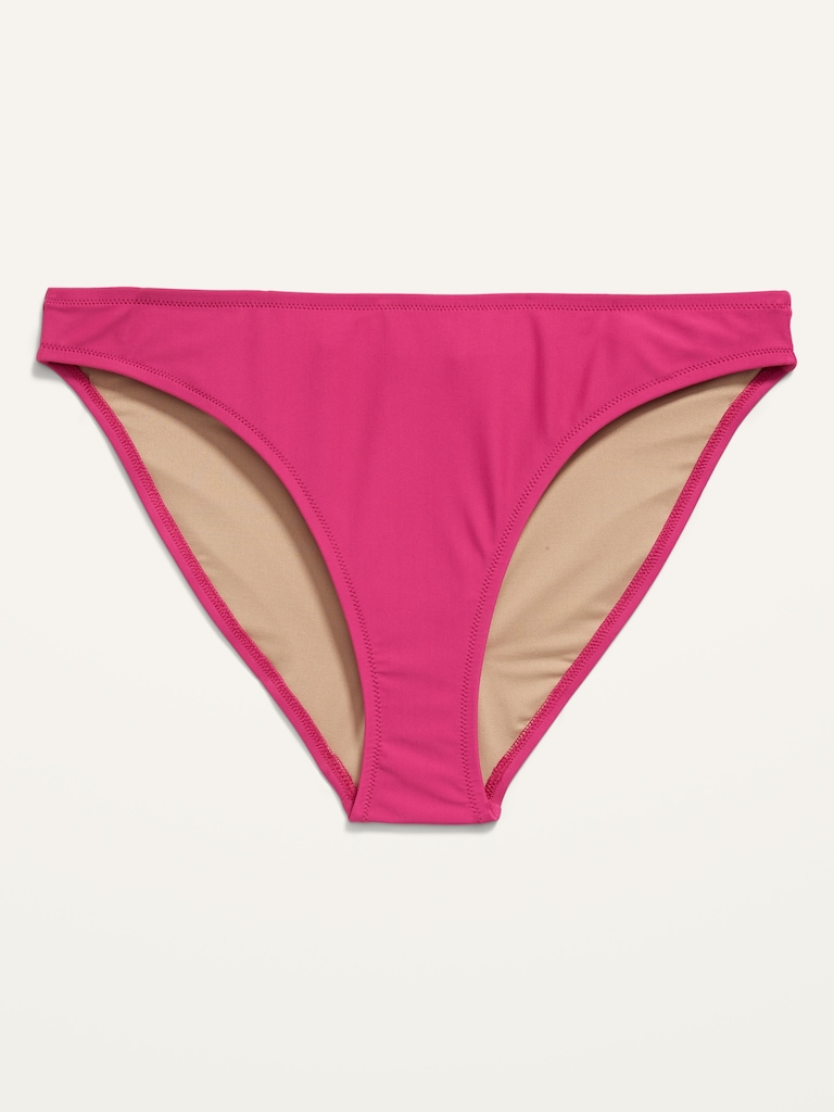 Mid-Rise Bikini Swim Bottoms