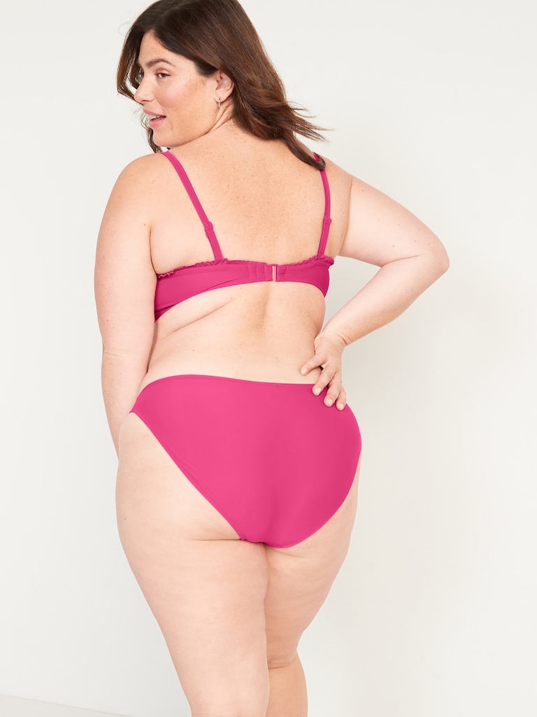 Mid-Rise Bikini Swim Bottoms