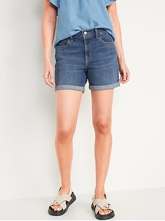 old navy bermuda jean shorts