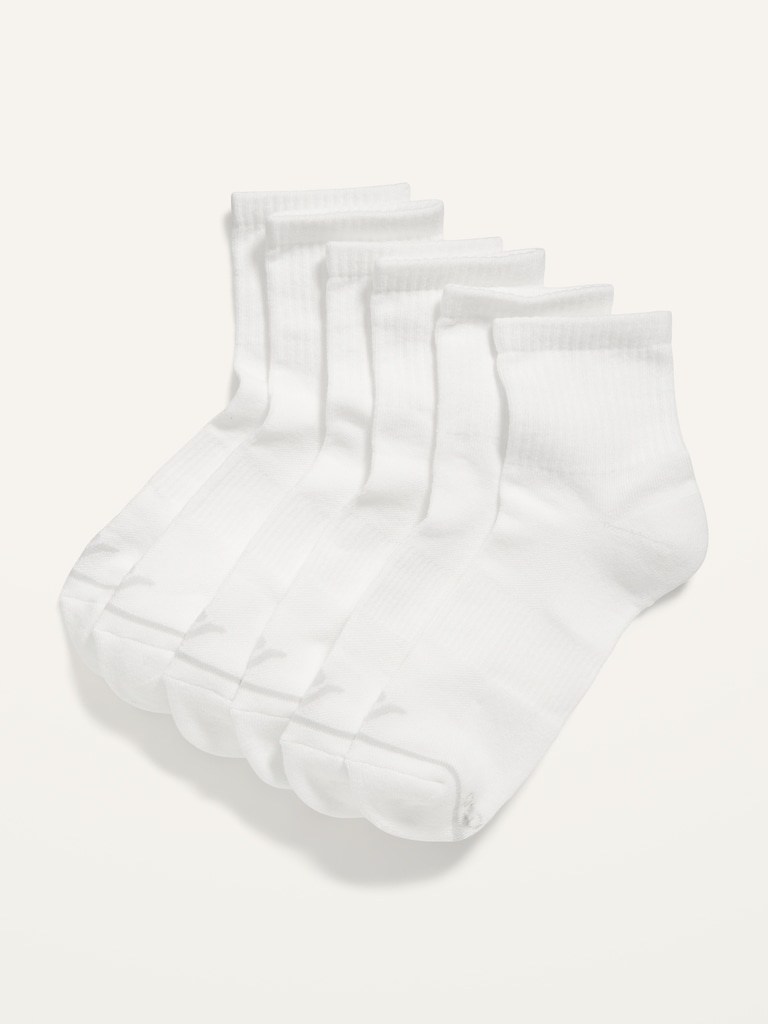 3-Pack Athletic Quarter Crew Socks for Women