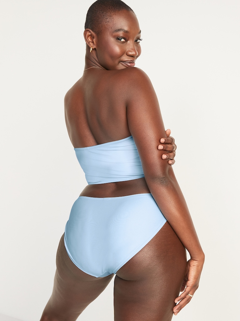 Mid-Rise Bikini Swim Bottoms