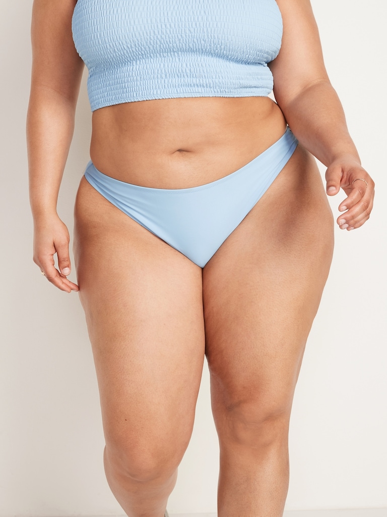 Mid-Rise Bikini Swim Bottoms