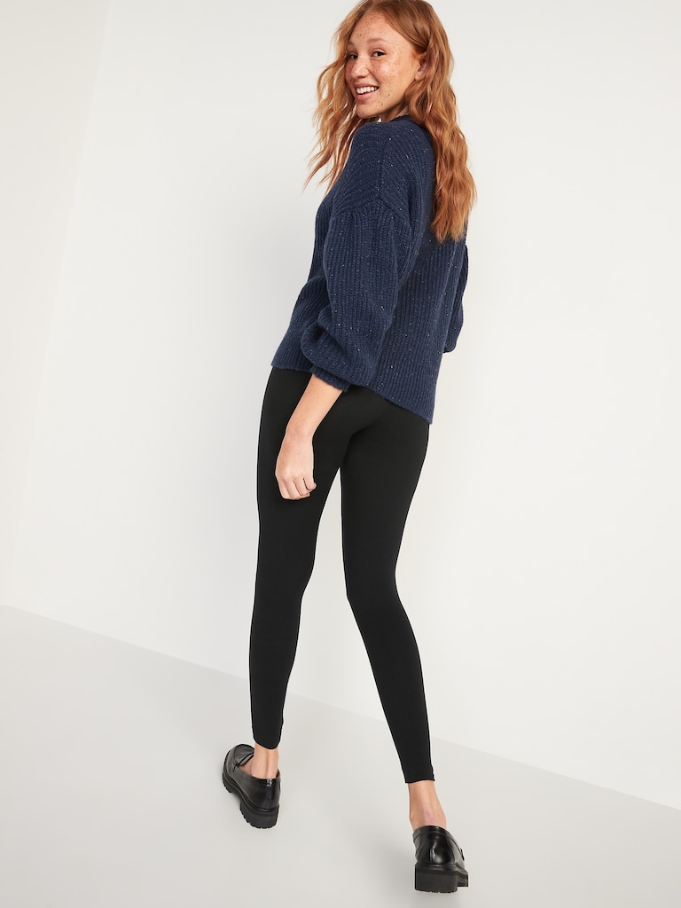 High-Waisted Jersey Fashion Layering Leggings