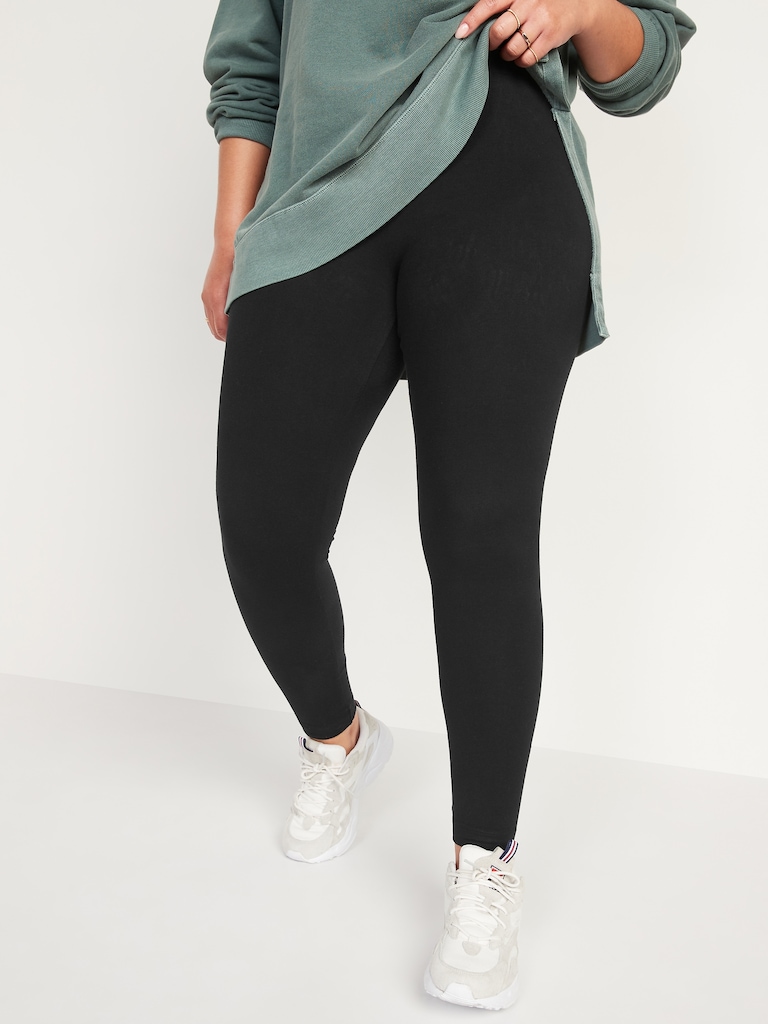 High-Waisted Jersey Fashion Layering Leggings