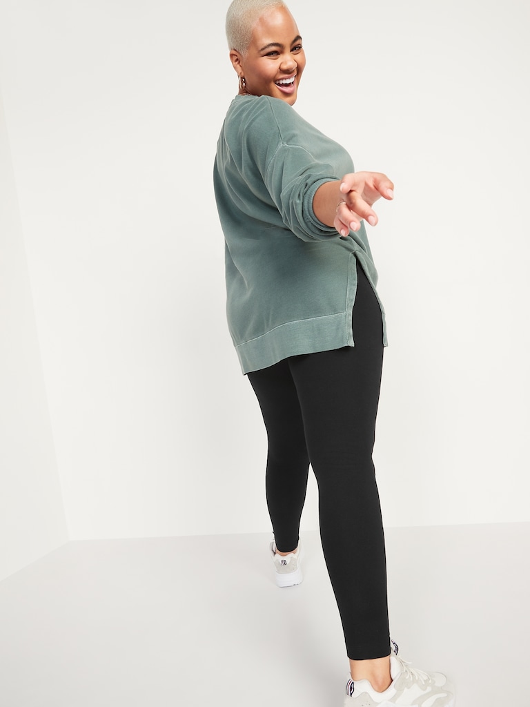 High-Waisted Jersey Fashion Layering Leggings