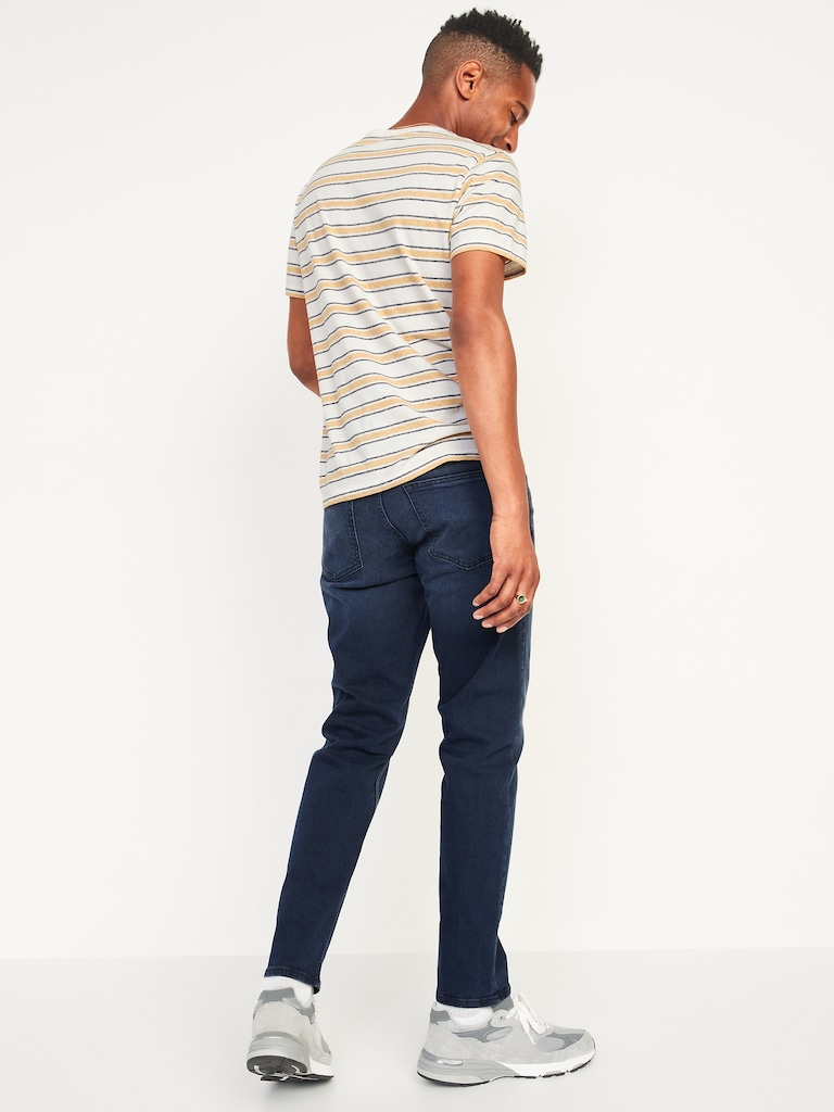 Athletic Taper Built-In Flex Dark-Wash Jeans