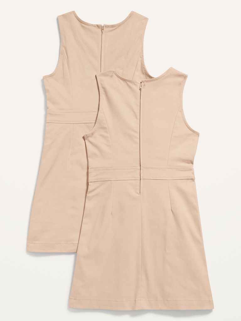 Sleeveless School Uniform Dress 2-Pack for Girls