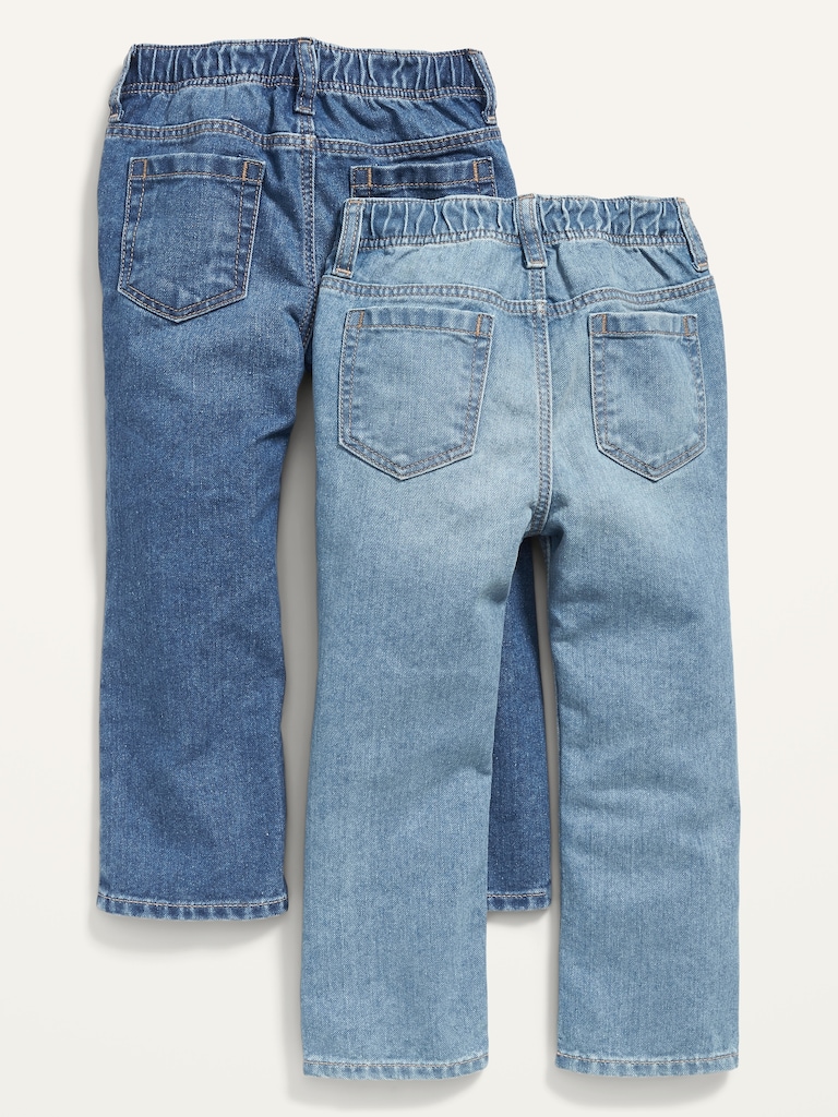 Wow Straight Pull-On Jeans 2-Pack for Toddler Boys