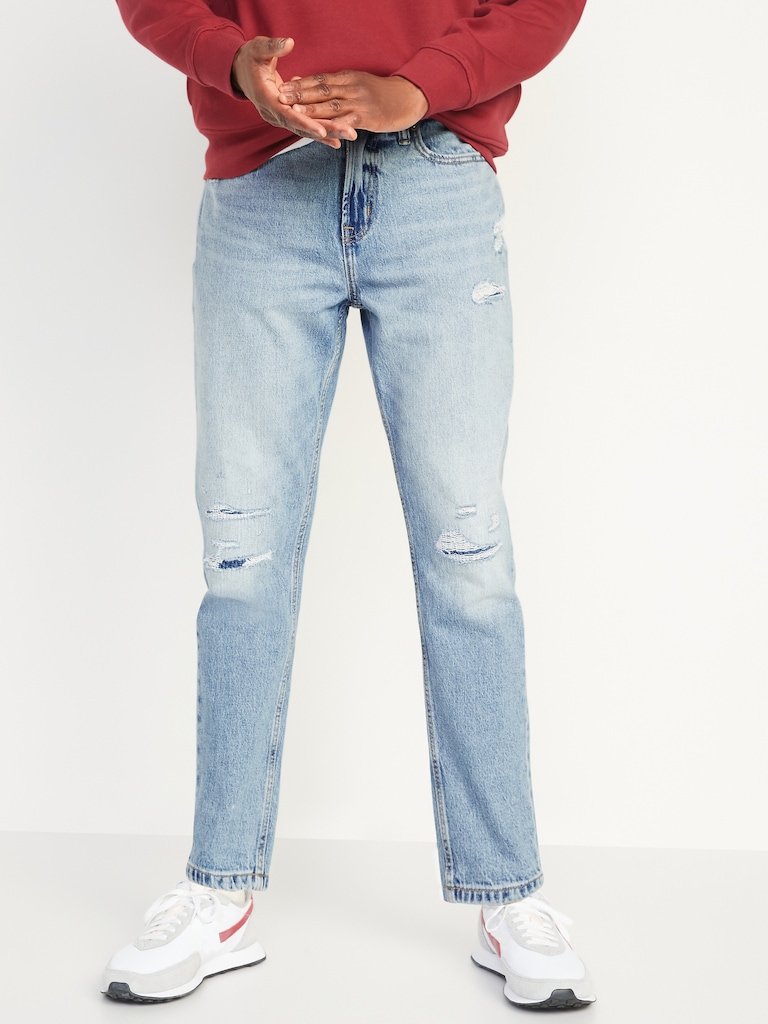 Loose Taper Ankle Jeans