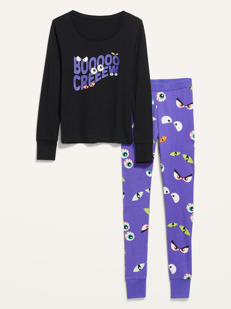 Matching Graphic Pajama Set