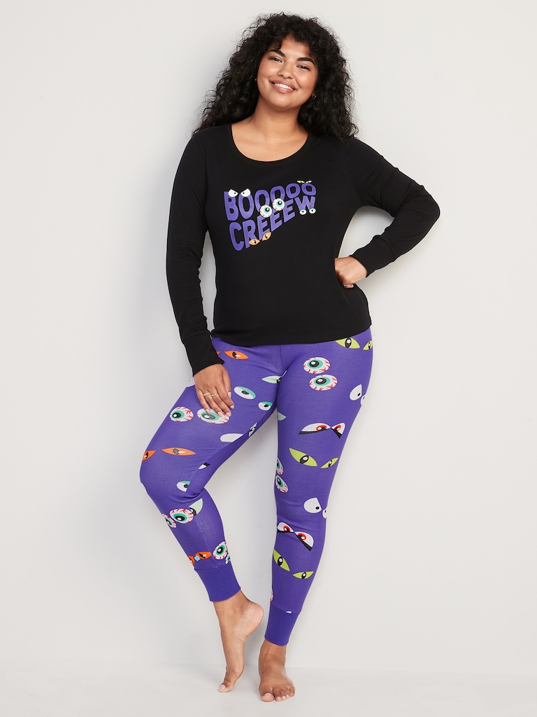 Matching Graphic Pajama Set