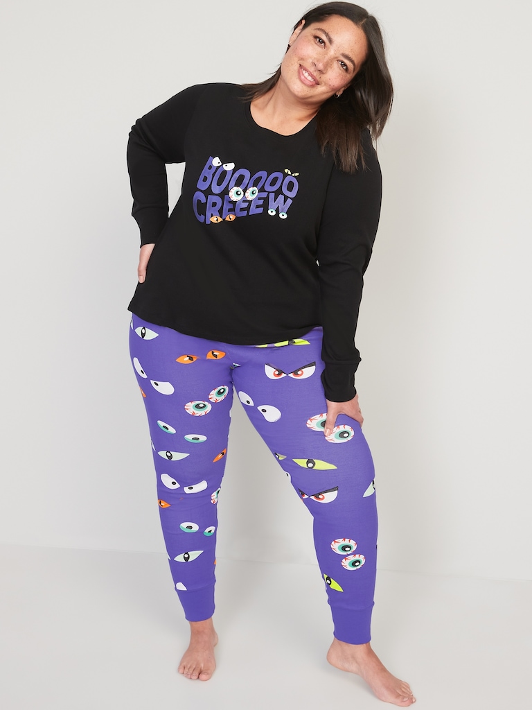 Matching Graphic Pajama Set