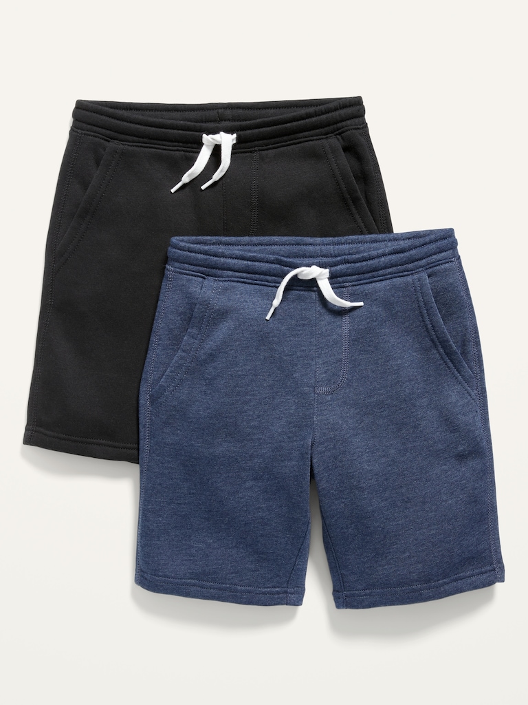 2-Pack Fleece Jogger Shorts for Boys (At Knee)