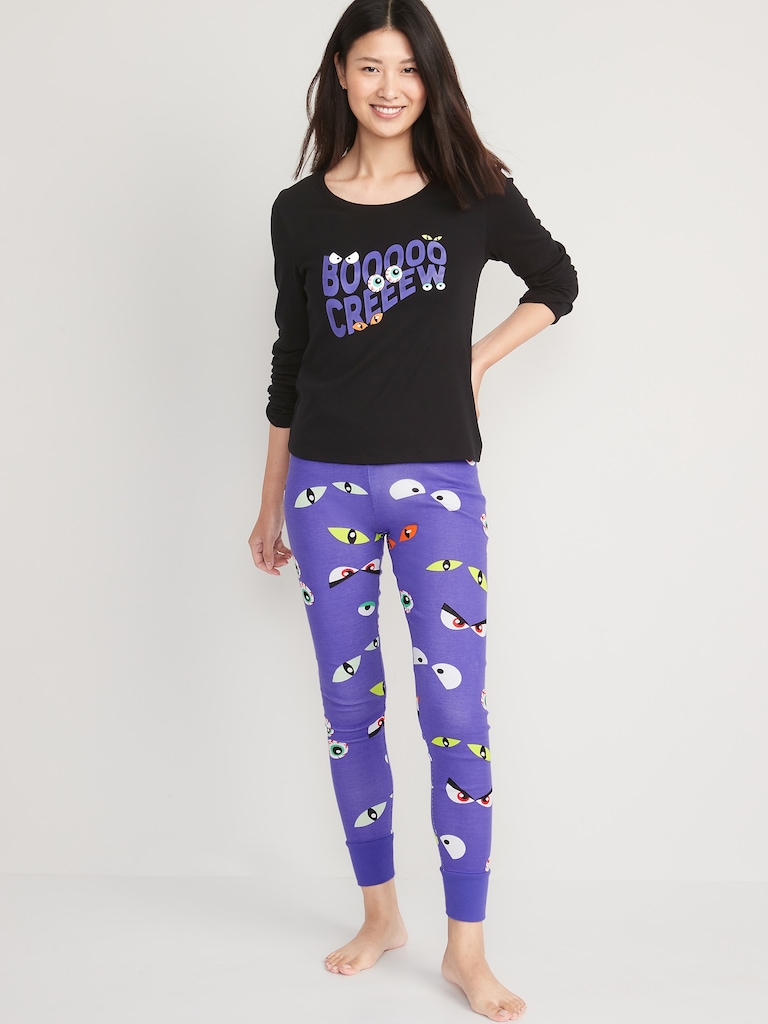 Matching Graphic Pajama Set
