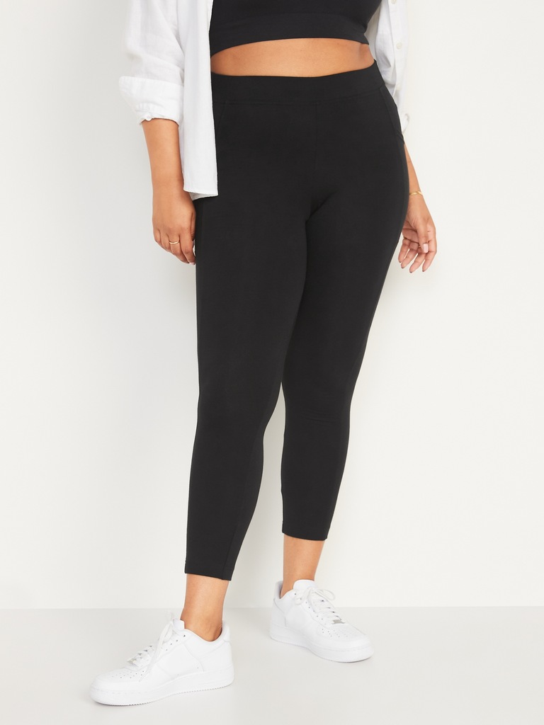 High-Waisted Fashion Layering 7/8 Legging