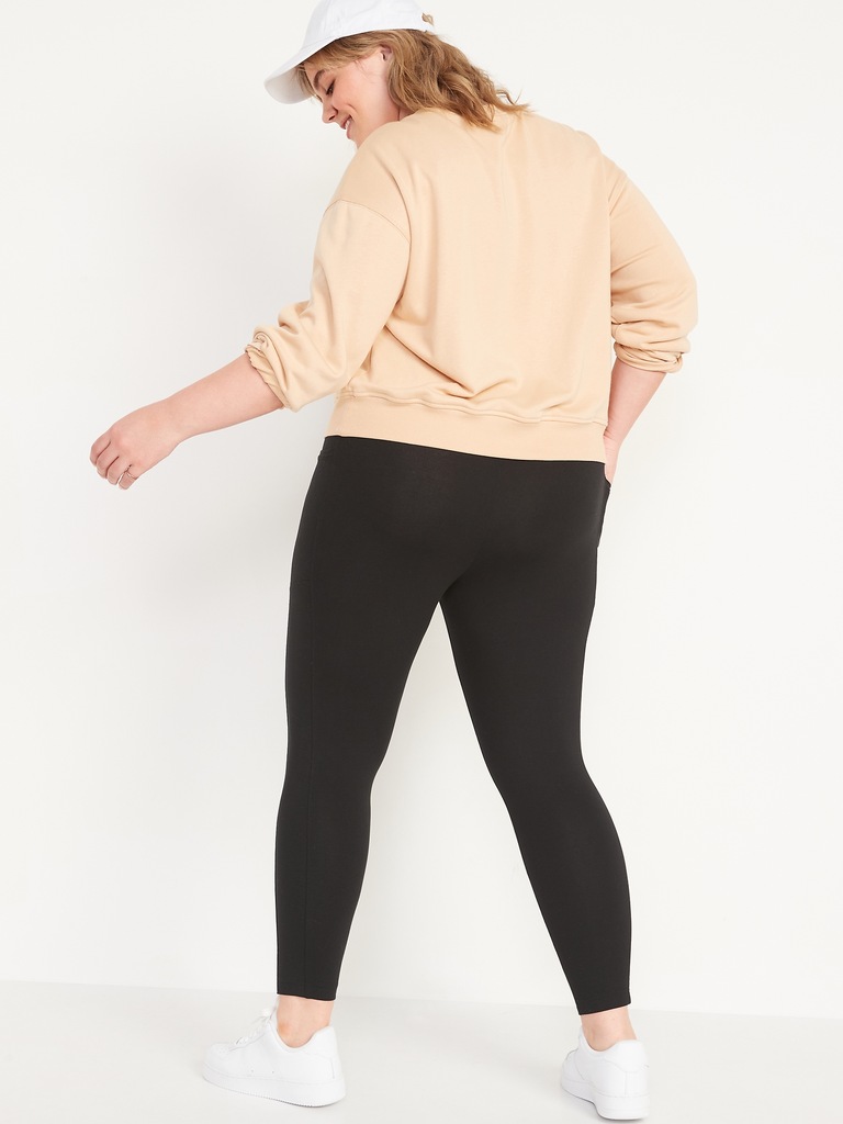 High-Waisted Fashion Layering 7/8 Legging