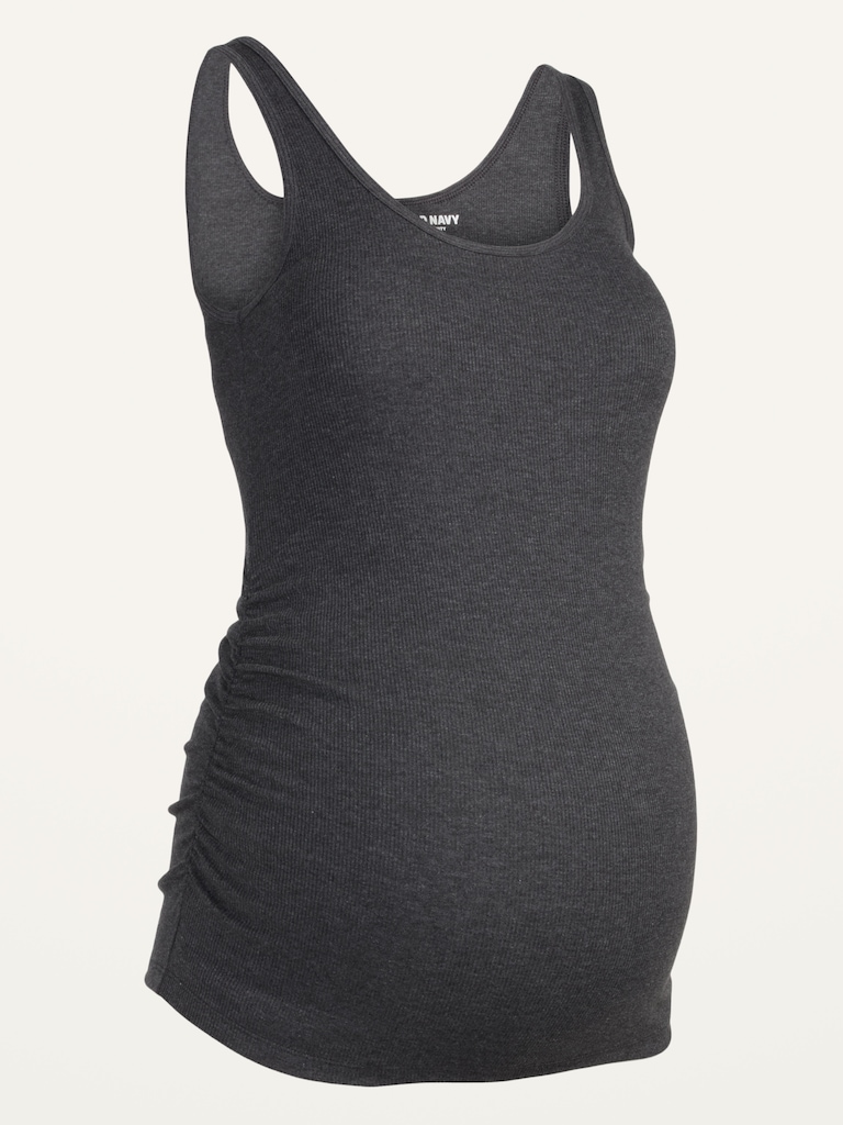 Maternity First-Layer Rib-Knit Tank Top