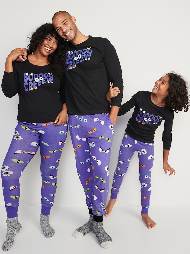 Matching Graphic Pajama Set
