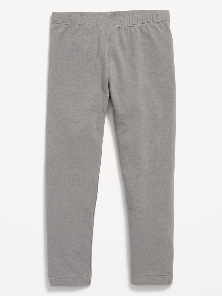 Jersey-Knit Full-Length Leggings for Toddler Girls