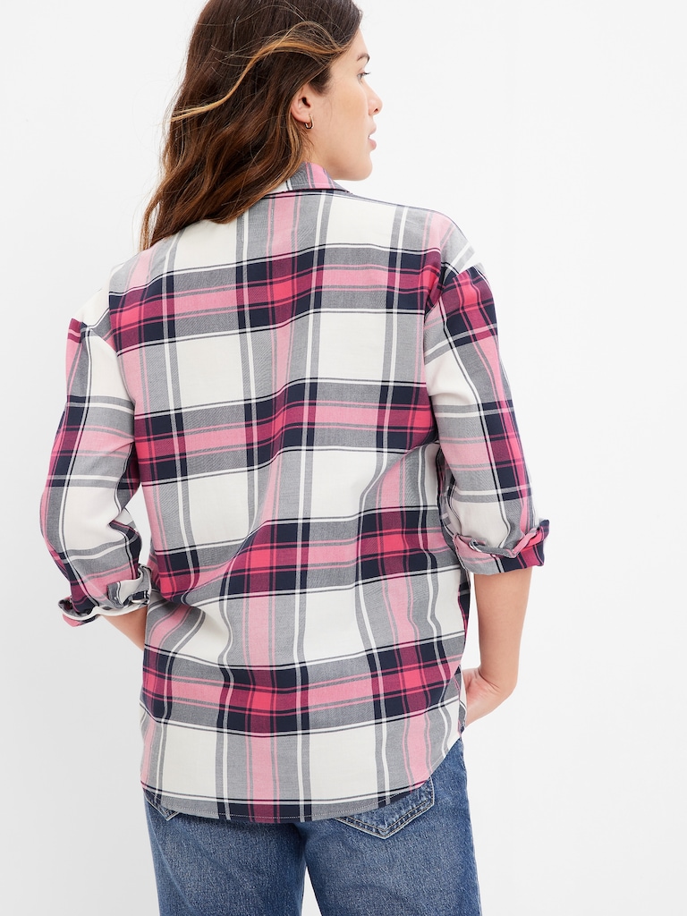 Maternity Everyday Plaid Shirt
