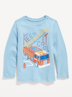 Oldnavy Unisex Long-Sleeve Graphic T-Shirt for Toddler