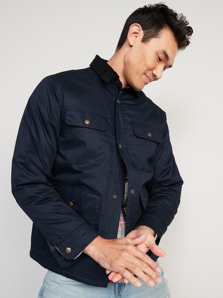 Water-Resistant Cotton-Twill Barn Coat