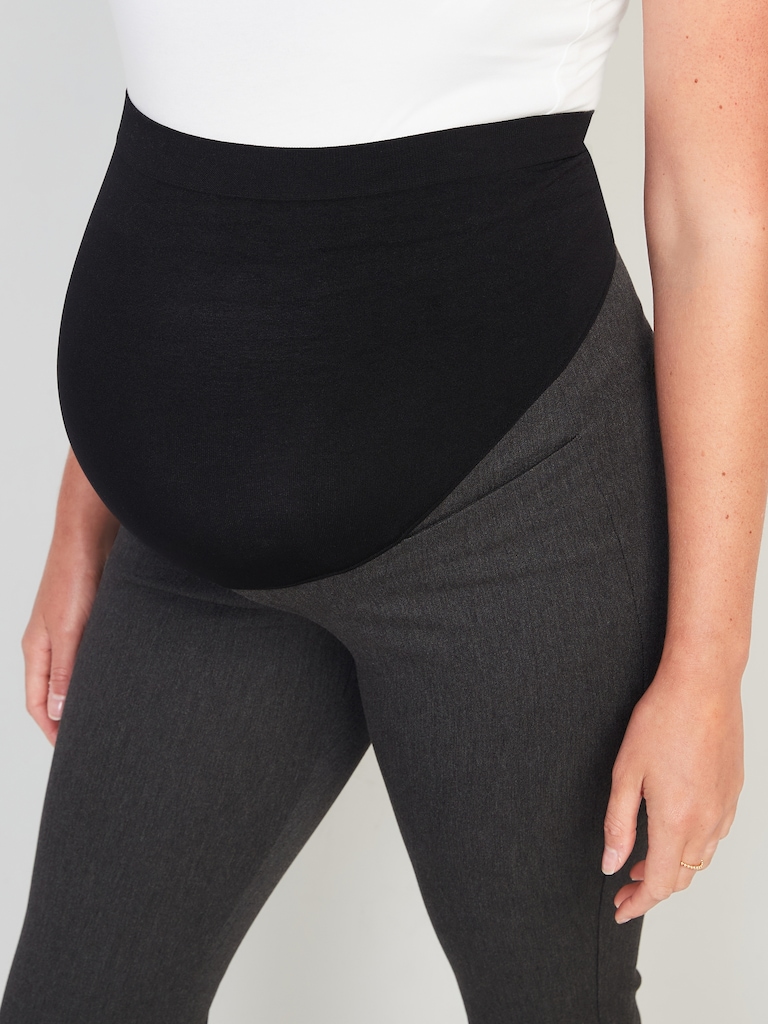 Maternity Full-Panel Pixie Flare Pants