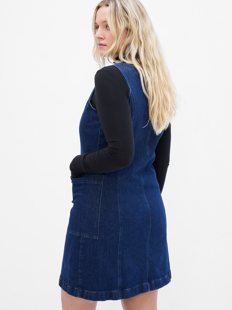 Denim Mini Dress with Washwell